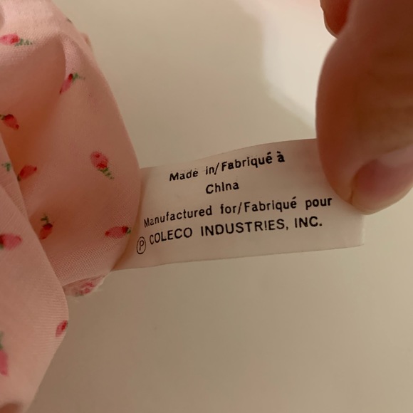 Vintage Cabbage Patch Pink Rosebud Nightgown and Bonnet - Picture 8 of 8